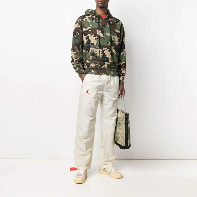 SS21 Camuflaj Imprimare integrală Croială largă Verde