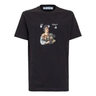 SS21 Cartoon Printing Pantaloni Scurți Mânecă scurtă Versiune Negru
