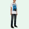 SS21 Cu imprimeu, mânecă scurtă, alb