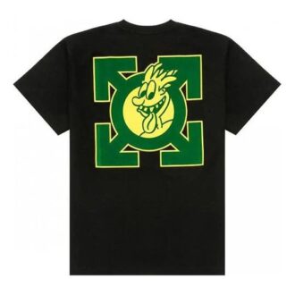 SS21 Green Arrow Cartoon cu mânecă scurtă, croială largă, negru