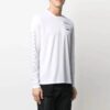 SS21 Imprimare cu model logo Mâneci lungi Versiune slim fit Alb