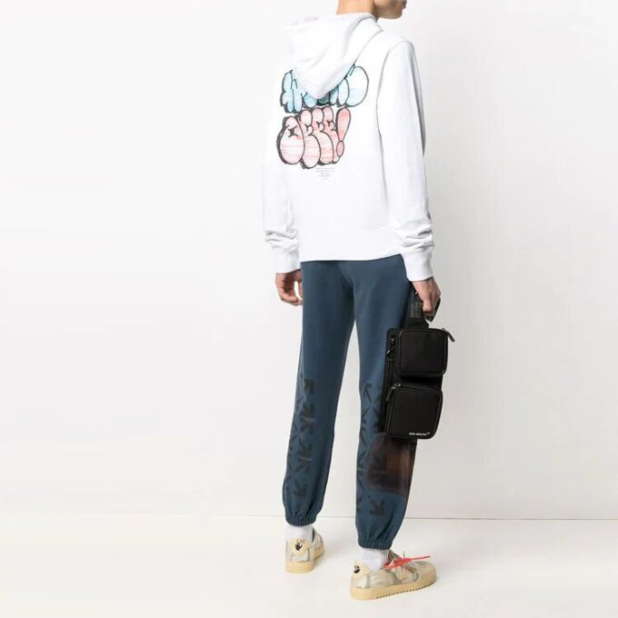 SS21 Imprimare logo graffiti Alb