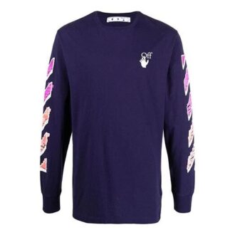SS21 Logo Arrows imprimat, mâneci lungi, albastru