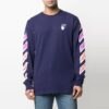 SS21 Logo Arrows imprimat, mâneci lungi, albastru
