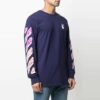 SS21 Logo Arrows imprimat, mâneci lungi, albastru