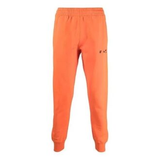 SS21 Logo logo Pantaloni lungi sport Unisex Portocaliu