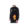 SS21 Model cu jumătate de fermoar, mâneci lungi, negru