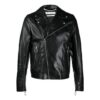 SS21 Model cu logo, fermoar, croială slim, negru