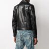 SS21 Model cu logo, fermoar, croială slim, negru