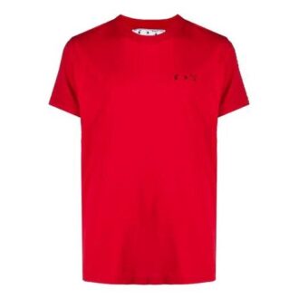 SS21 Model cu logo, guler rotund, pantaloni scurți, roșu