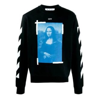 SS21 Model imprimat Guler rotund Negru