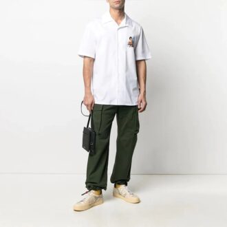 SS21 Pantaloni cargo drepți pe lateral, versiunea verde