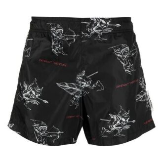 SS21 Pantaloni cu imprimeu Negru