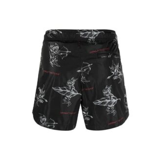SS21 Pantaloni cu imprimeu Negru