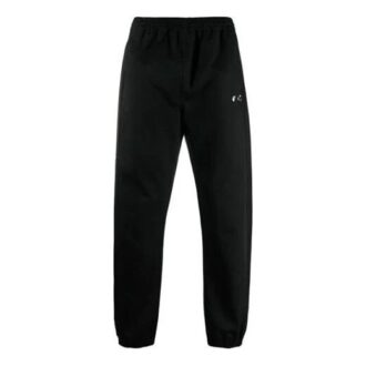 SS21 Pantaloni lungi casual cu logo, negri
