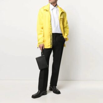 SS21 Pantaloni lungi casual drepți cu logo, croială slim, negru