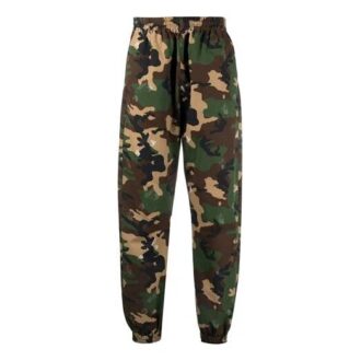 SS21 Pantaloni lungi sport cu imprimeu logo camuflaj