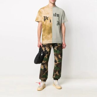 SS21 Pantaloni lungi sport cu imprimeu logo camuflaj