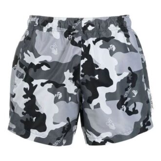 SS21 Pantaloni Scurți casual cu imprimeu camuflaj, versiune gri