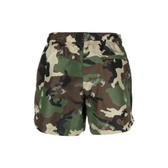 SS21 Pantaloni Scurți casual cu imprimeu camuflaj, versiune verde