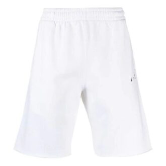 SS21 Pantaloni scurți sportivi cu imprimeu cu Arrows, versiunea albă