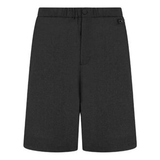 SS21 Pantaloni Scurți uni, croi larg, gri