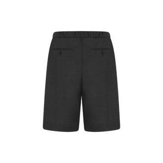 SS21 Pantaloni Scurți uni, croi larg, gri