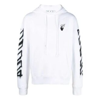SS21 Spray Marker Logo Printing Loose Fit Alb