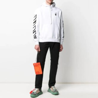 SS21 Spray Marker Logo Printing Loose Fit Alb