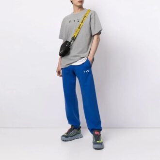 SS21 Stripe Bundle Feet Pantaloni lungi de sport, croială largă, albastru