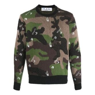 SS21 Tricot camuflaj verde