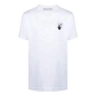 SS21 Tricou alb cu mâneci scurte și croială lejeră, cu model de Arrows