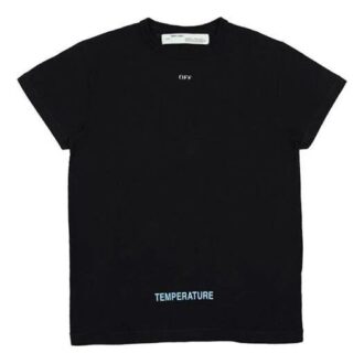 SS21 Tricou cu guler rotund și pantaloni scurți, cu imprimeu cu dungi din bumbac, negru