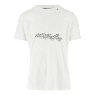 SS21 Tricou cu guler rotund, pantaloni scurți, imprimeu logo, versiune standard, alb