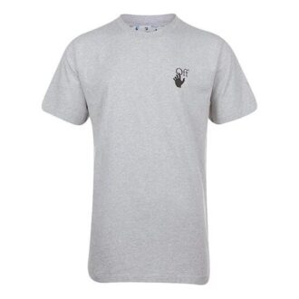 SS21 Tricou cu mânecă scurtă și guler rotund, model Arrow, gri