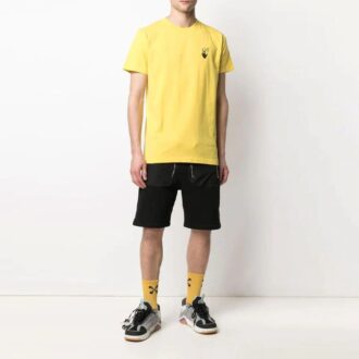 SS21 Tricou cu mânecă scurtă și imprimeu logo, versiune standard, galben