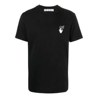SS21 Tricou cu mânecă scurtă și imprimeu logo, versiune standard, negru