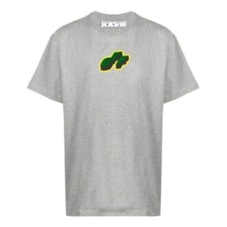 SS21 Tricou cu mâneci scurte și logo, croială lejeră, gri