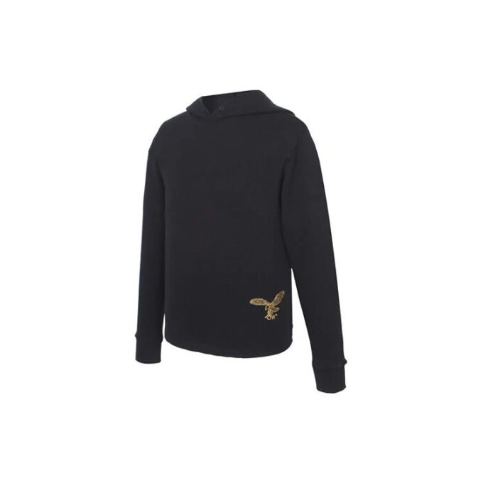 SS21 Tricou din bumbac cu logo brodat, versiune standard, negru