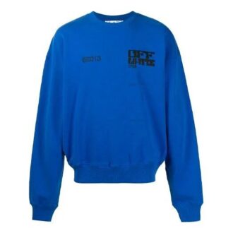 SS21 Tricou sport cu mâneci lungi, croială largă, model cu săgeți, albastru