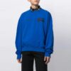 SS21 Tricou sport cu mâneci lungi, croială largă, model cu săgeți, albastru