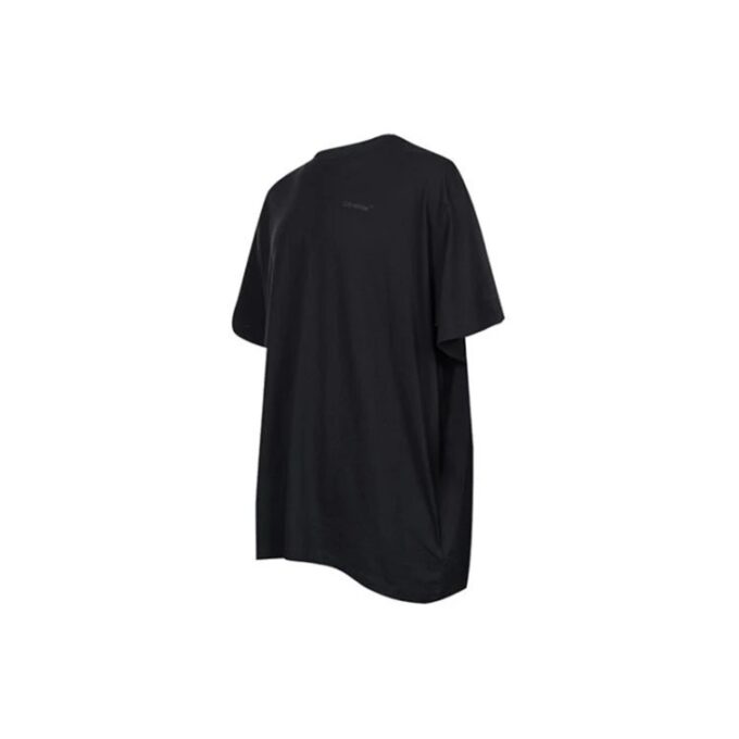 SS22 Model din bumbac cu mânecă scurtă, negru