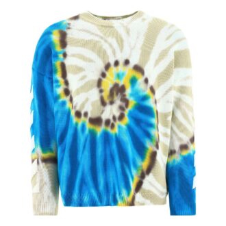 SS22 Model Tie Dye Mâneci lungi Versiune obișnuită Multicolor