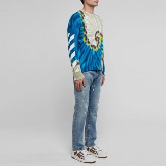 SS22 Model Tie Dye Mâneci lungi Versiune obișnuită Multicolor