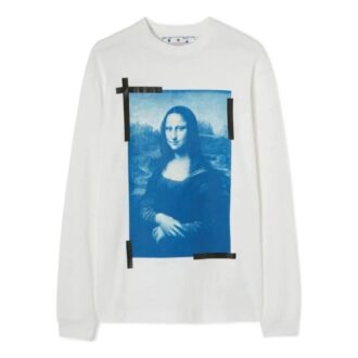 SS22 Mona Lisa cu mâneci lungi, versiune obișnuită, alb