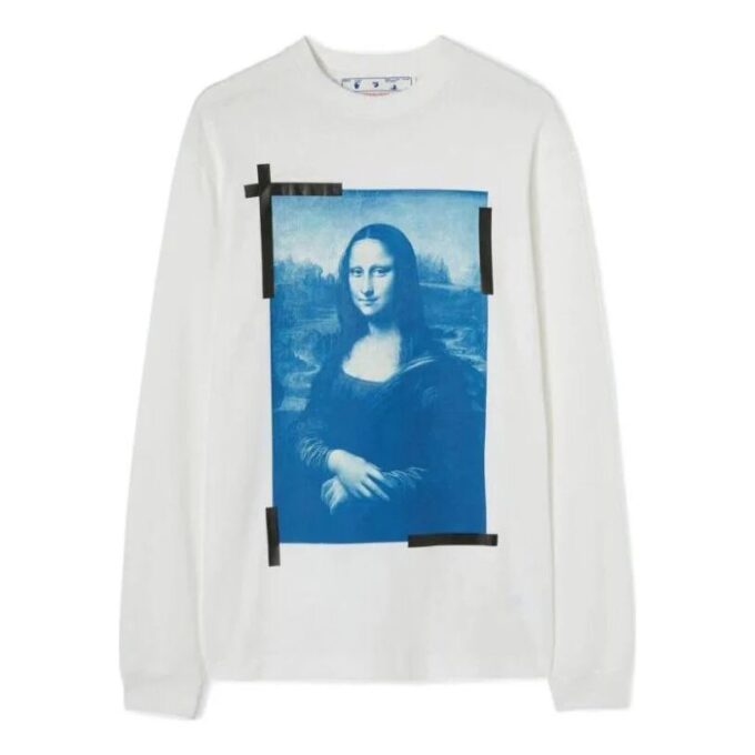 SS22 Mona Lisa cu mâneci lungi, versiune obișnuită, alb