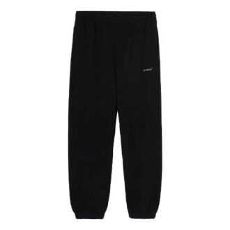 SS22 Pantaloni lungi sport cu model logo, versiune standard, negru
