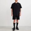 SS22 Pantaloni Scurți cu mâneci scurte și croială largă Arrow Negru