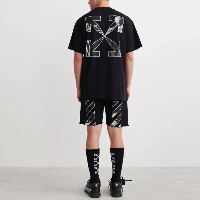 SS22 Pantaloni Scurți cu mâneci scurte și croială largă Arrow Negru