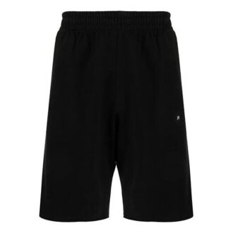 SS22 Pantaloni scurți sportivi cu imprimeu Wave Diag, versiune standard, negru